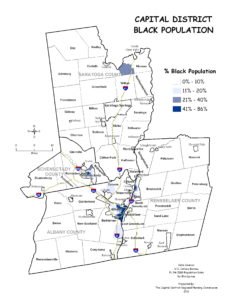 Capital District 2010 Percent Black Population