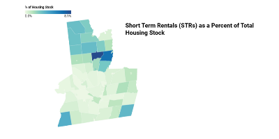 Short Term Rentals (STRs) Most Concentrated in Saratoga County